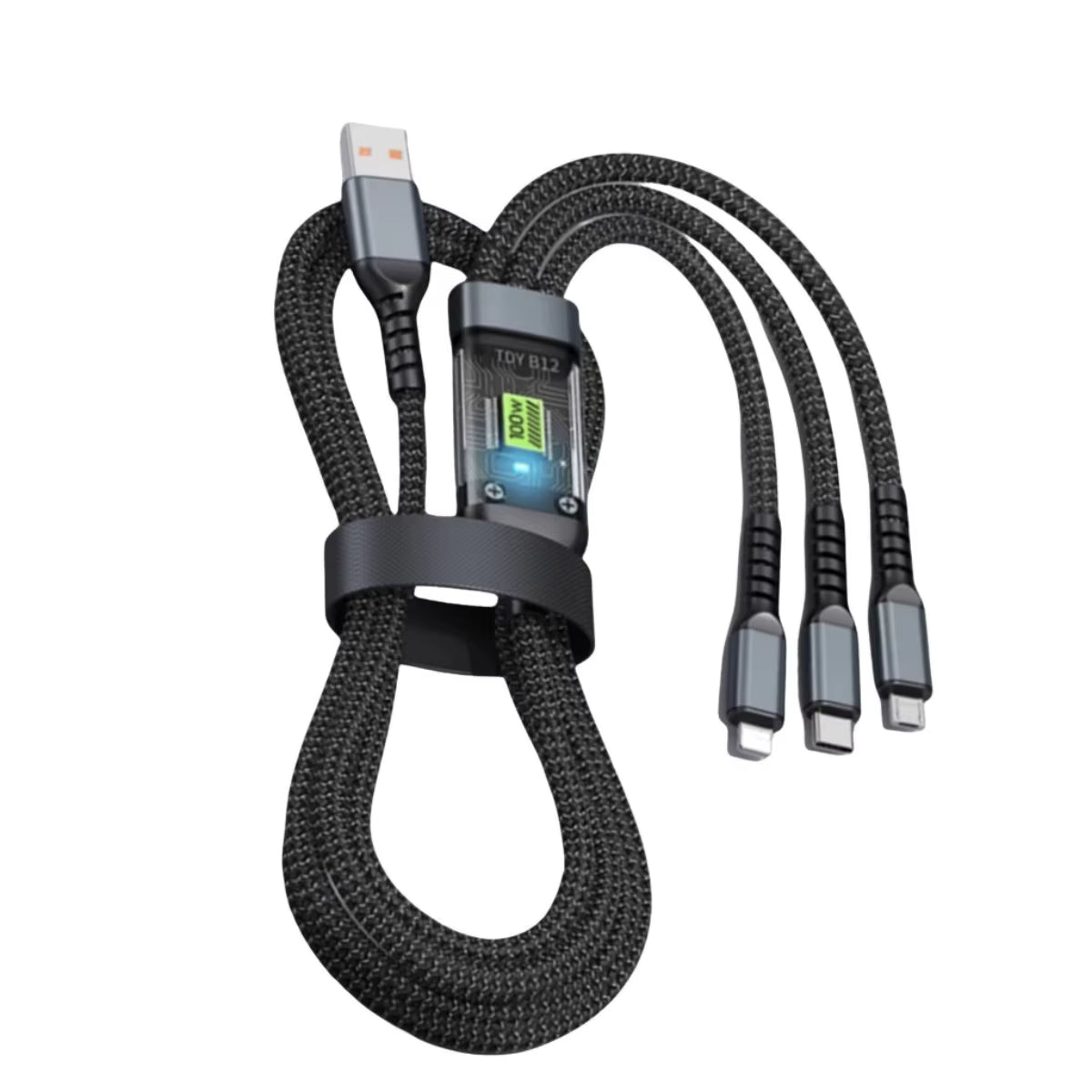 Cabo Carregador Turbo 3 em 1