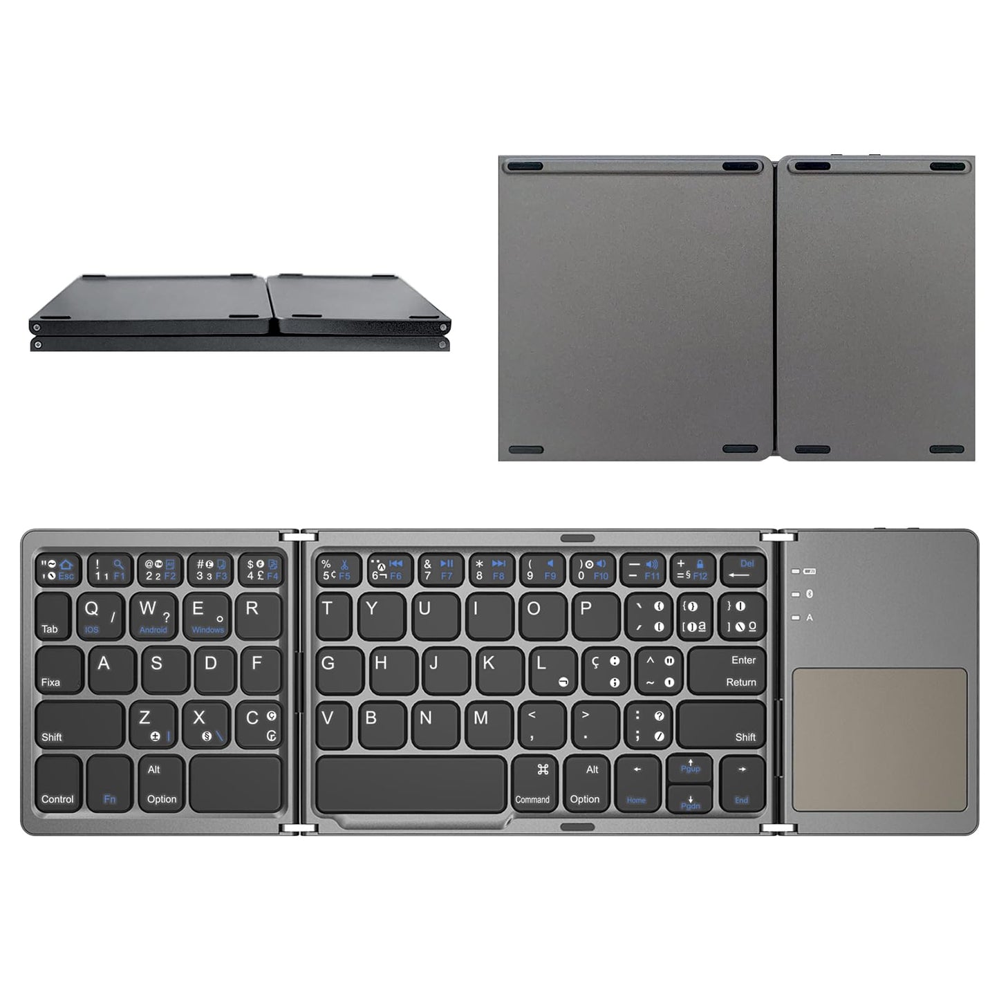 Mini Teclado Bluetooth Dobrável