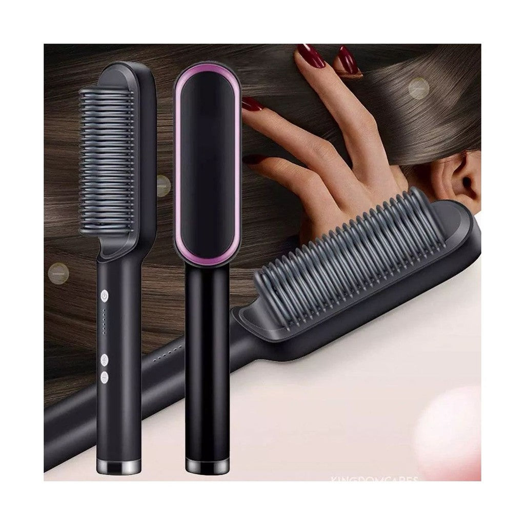 Escova Multifuncional Alisadora 2 em 1